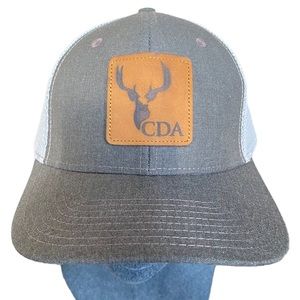 NEW Cal Deer Platinum Series Brown Mesh Back Trucker Cap Baseball Hat Adjustable